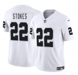 Men's Las Vegas Raiders #22 Eric Stokes White 2025 F.U.S.E. Vapor Football Stitched Jersey