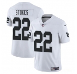 Men's Las Vegas Raiders #22 Eric Stokes White 2025 Vapor Football Stitched Jersey
