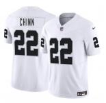 Men's Las Vegas Raiders #22 Jeremy Chinn White 2025 F.U.S.E. Vapor Football Stitched Jersey