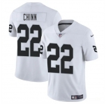 Men's Las Vegas Raiders #22 Jeremy Chinn White 2025 Vapor Football Stitched Jersey