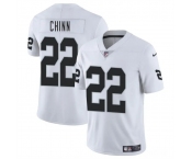 Men's Las Vegas Raiders #22 Jeremy Chinn White 2025 Vapor Football Stitched Jersey