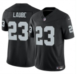 Men's Las Vegas Raiders #23 Dylan Laube Black 2024 F.U.S.E Vapor Stitched Football Jersey