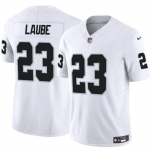 Men's Las Vegas Raiders #23 Dylan Laube White F.U.S.E Vapor Stitched Football Jersey