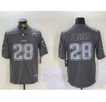 Men's Las Vegas Raiders #28 Josh Jacobs Grey Limited Stitched Jersey