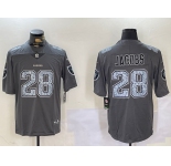 Men's Las Vegas Raiders #28 Josh Jacobs Grey Limited Stitched Jerseys