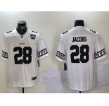 Men's Las Vegas Raiders #28 Josh Jacobs White Limited Stitched Jersey