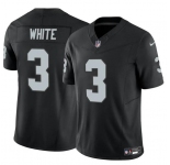 Men's Las Vegas Raiders #3 Zamir White Black F.U.S.E. Vapor Football Stitched Jersey