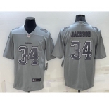 Men's Las Vegas Raiders #34 Bo Jackson Grey Atmosphere Fashion 2022 Vapor Untouchable Stitched Limited Jersey