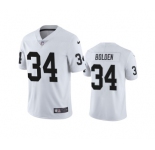 Men's Las Vegas Raiders #34 Brandon Bolden White Vapor Limited Stitched Jersey