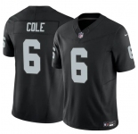 Men's Las Vegas Raiders #6 A.J. Cole Black 2025 F.U.S.E. Vapor Untouchable Limited Football Stitched Jersey