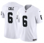 Men's Las Vegas Raiders #6 A.J. Cole White 2025 F.U.S.E. Vapor Untouchable Limited Football Stitched Jersey