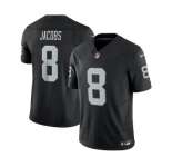 Men's Las Vegas Raiders #8 Josh Jacobs Black 2023 F.U.S.E. Vapor Untouchable Stitched Football Jersey