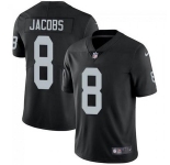 Men's Las Vegas Raiders #8 Josh Jacobs Black Vapor Limited Stitched Jersey