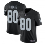 Men's Las Vegas Raiders #80 Ian Thomas Black 2025 Vapor Football Stitched Jersey