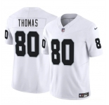 Men's Las Vegas Raiders #80 Ian Thomas White 2025 F.U.S.E. Vapor Football Stitched Jersey
