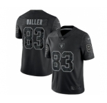 Men's Las Vegas Raiders #83 Darren Waller Black Reflective Limited Stitched Football Jersey