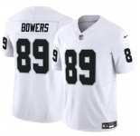 Men's Las Vegas Raiders #89 Brock Bowers White 2024 Draft F.U.S.E. Vapor Football Stitched Jersey