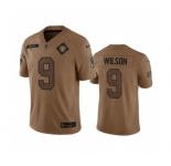 Men's Las Vegas Raiders #9 Tyree Wilson 2023 Brown Salute To Service Limited Football Stitched Jersey
