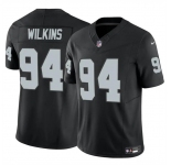 Men's Las Vegas Raiders #94 Christian Wilkins Black 2024 F.U.S.E Vapor Football Stitched Jersey