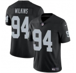Men's Las Vegas Raiders #94 Christian Wilkins Black Vapor Football Stitched Jersey