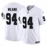 Men's Las Vegas Raiders #94 Christian Wilkins White 2024 F.U.S.E Vapor Football Stitched Jersey