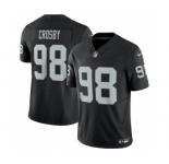 Men's Las Vegas Raiders #98 Maxx Crosby Black 2023 F.U.S.E Vapor Untouchable Stitched Football Jersey