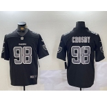 Men's Las Vegas Raiders #98 Maxx Crosby Black Limited Fashion Vapor Jersey