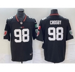 Men's Las Vegas Raiders #98 Maxx Crosby Black Mexico Vapor Limited Football Stitched Jersey