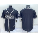 Men's Las Vegas Raiders Blank Black Stitched MLB Cool Base Nike Baseball Jersey