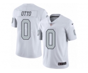 Men's Nike Oakland Raiders #0 Jim Otto Limited White Rush NFL Jersey