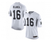 Men's Nike Oakland Raiders #16 George Blanda Limited White NFL Jersey