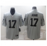 Men's Nike Oakland Raiders #17 Davante Adams Grey Vapor Limited Stitched Jersey
