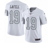 Men's Nike Oakland Raiders #19 Brandon LaFell Limited White Rush Vapor Untouchable NFL Jersey