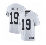Men's Nike Oakland Raiders #19 Brandon LaFell White Vapor Untouchable Limited Player NFL Jersey