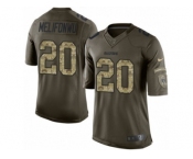 Men's Nike Oakland Raiders #20 Obi Melifonwu Limited Green Salute to Service NFL Jersey