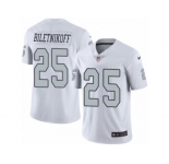 Men's Nike Oakland Raiders #25 Fred Biletnikoff Limited White Rush NFL Jersey