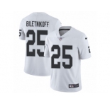 Men's Nike Oakland Raiders #25 Fred Biletnikoff Vapor Untouchable Limited White NFL Jersey