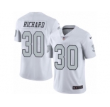 Men's Nike Oakland Raiders #30 Jalen Richard Limited White Rush NFL Jersey