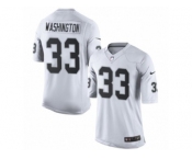 Men's Nike Oakland Raiders #33 DeAndre Washington Limited White NFL Jersey