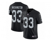 Men's Nike Oakland Raiders #33 DeAndre Washington Vapor Untouchable Limited Black Team Color NFL Jersey