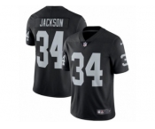 Men's Nike Oakland Raiders #34 Bo Jackson Vapor Untouchable Limited Black Team Color NFL Jersey