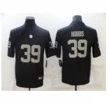 Men's Nike Oakland Raiders #39 Nate Hobbs Black Limited Jersey