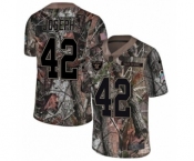 Men's Nike Oakland Raiders #42 Karl Joseph Limited Camo Rush Realtree NFL Jersey