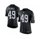 Men's Nike Oakland Raiders #49 Jamize Olawale Limited Black Team Color NFL Jersey