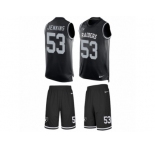 Men's Nike Oakland Raiders #53 Jelani Jenkins Limited Black Tank Top Suit NFL Jersey