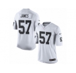 Men's Nike Oakland Raiders #57 Cory James Limited White NFL Jersey