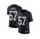 Men's Nike Oakland Raiders #57 Cory James Vapor Untouchable Limited Black Team Color NFL Jersey