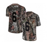 Men's Nike Oakland Raiders #6 Mike Nugent Limited Camo Rush Realtree NFL Jersey