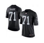 Men's Nike Oakland Raiders #71 David Sharpe Limited Black Team Color NFL Jersey