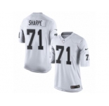 Men's Nike Oakland Raiders #71 David Sharpe Limited White NFL Jersey